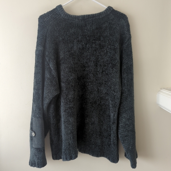 VTG Marc echo crisp rhino sweater men's large gray, black red '90s - Picture 7 of 8